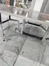 3 Stationary Brown Tables QTY: 3