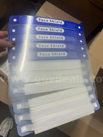 Face Shield | 10 Pack | Clear Plastic Face Shields- Anti-Fog, Reusable Face Shield Masks (EXP) FOUR PALLETS AVAILABLE