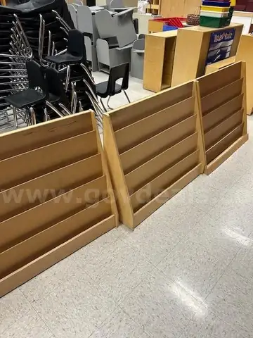 Lot of (6) Library bookshelves