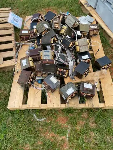 52 Aluminum Lights, 16 MUSCO Electrical Boxes, 40 (approx.) Ballasts
