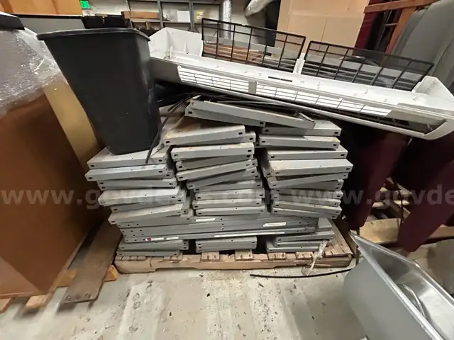 Scrap metal shelves