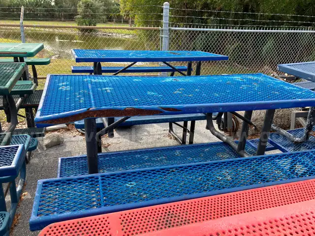 Picnic tables