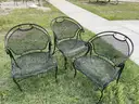 Metal Patio Furniture - chairs (22), tables (14), loveseat (1)