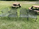 Metal Patio Furniture - chairs (22), tables (14), loveseat (1)