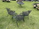 Metal Patio Furniture - chairs (22), tables (14), loveseat (1)