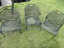 Metal Patio Furniture - chairs (22), tables (14), loveseat (1)