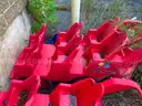 Lot of 22 play cubbies and 5 bye-bye buggies