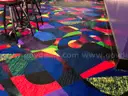 Carpet for Bowling or Skating Center - glows in black light - 1 full roll plus scraps