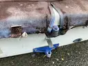 Vanguard Laser personal sail boat - no sail - on small trailer