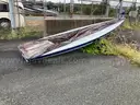 Vanguard Laser personal sail boat - no sail - on small trailer
