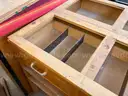 Lot of 6 wood cabinets - 2 tall/skinny, 4 short/wide