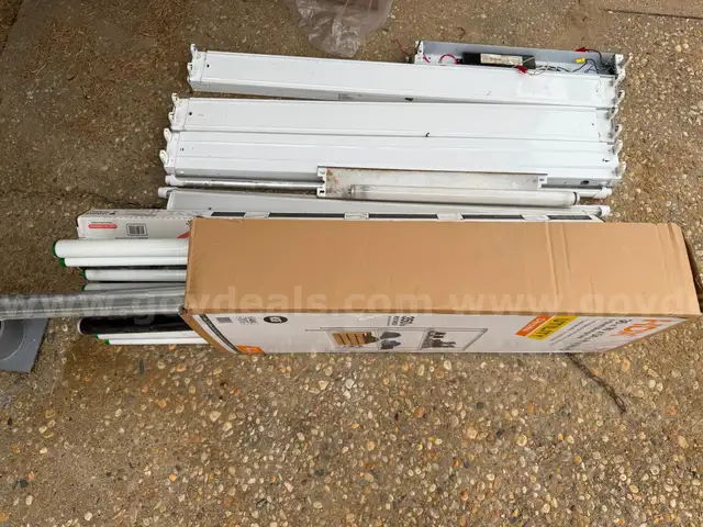 Lot of Commercial Fluorescent &#x26; LED Lighting Bulbs and Fixtures