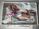 1 Pair Women&#x2019;s Heels, Pumps, Shoes, Betsy Johnson, Size 7M SB-KELLI SBKELLY FLORAL SLINGBACK STILLETO NEW
