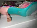 1 Pair Women&#x2019;s Heels, Pumps, Shoes, Betsy Johnson, Size 7M SB-KELLI SBKELLY FLORAL SLINGBACK STILLETO NEW