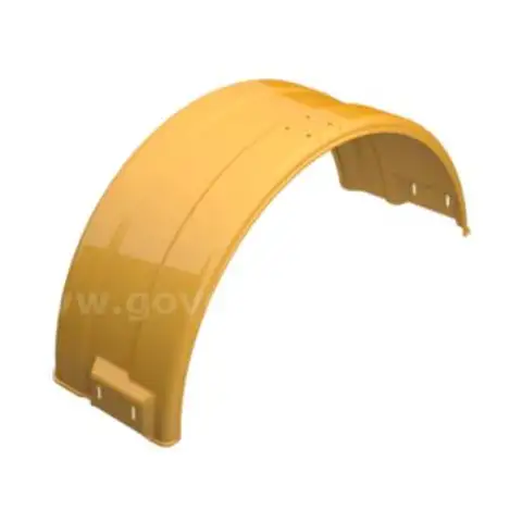 Caterpillar Right Fender 379-9976, Yellow, For Heavy Machinery - ITEM # 5022557