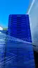 Lot of 400 Blue Plastic Self-Stackable Storage Totes
