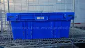 Lot of 400 Blue Plastic Self-Stackable Storage Totes