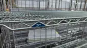 Lot of 30 Stainless Steel Wire Shelving Units with Wheels