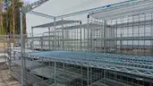 Lot of 30 Stainless Steel Wire Shelving Units with Wheels