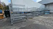 Lot of 30 Stainless Steel Wire Shelving Units with Wheels