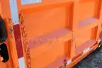 single axle truck dump box