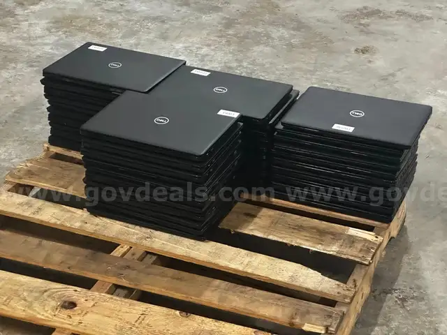 41 Dell Wyse 5470 thin client laptops, Celeron N4000, 4GB RAM. All units BIOS locked. Sold as-is for parts or repair.