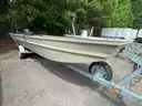 Godfrey Marine Polar Kraft boat with Yamaha motor on Trailer