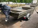 Godfrey Marine Polar Kraft boat with Yamaha Motor on EZ Loader Trailer