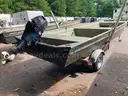 Godfrey Marine Polar Kraft boat with Yamaha Motor on EZ Loader Trailer