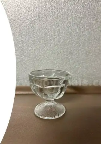"Lot Of" (43) 3oz Sherbet Depression Low Glass Bowl W/ Rack​
