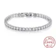 $39 - No Reserve , Amazing l Cubic Zircon Crystal Tennis Bracelet