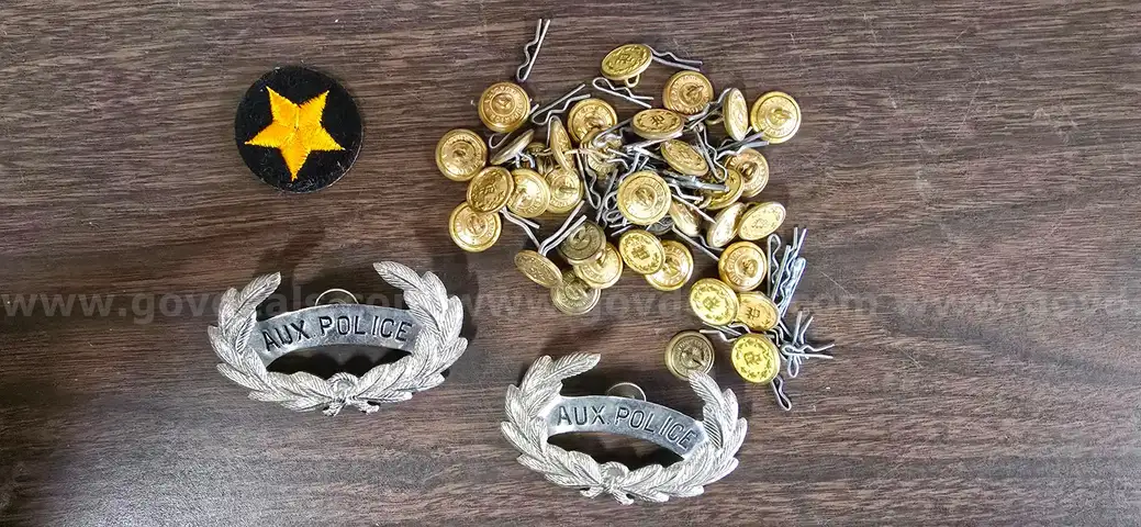LOT of miscellaneous vintage police items