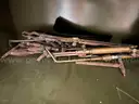 Cabinet full of miscellaneous welding supplies
