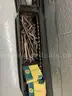 Cabinet full of miscellaneous welding supplies
