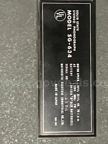 Panasonic Stereo Phonograph