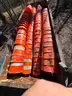 used traffic construction caution barrels / cones lot 1