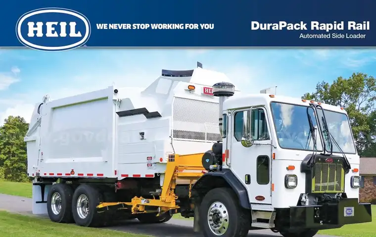 2018 Peterbilt 520 DuraPack Rapid Rail  Automated Side Loader Garbage/Trash Truck