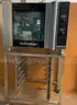 Turbofan E31D4 and SK2731 Stand -Full Size Tray Digital Electric Convection Oven on a Stainless Steel Stand