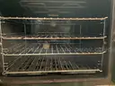 Turbofan E31D4 and SK2731 Stand -Full Size Tray Digital Electric Convection Oven on a Stainless Steel Stand