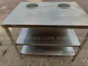 APW Wyott table with built in soup warmers