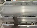 Custom made Prep table with refrigerated 4 door Chef base and refrigerator