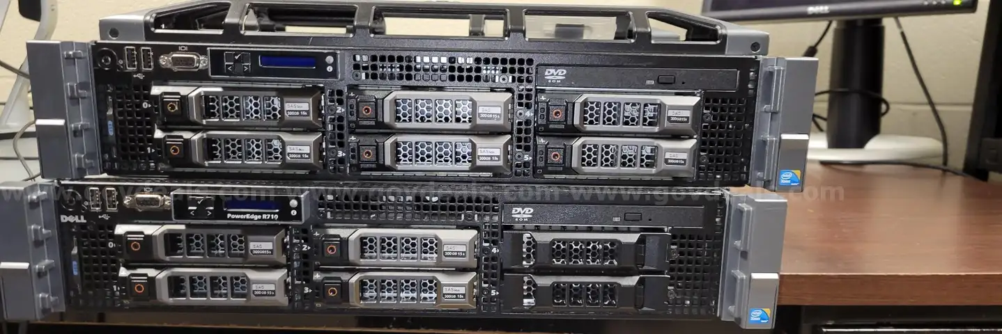 Lot of 2 Dell PowerEdge R710 Servers