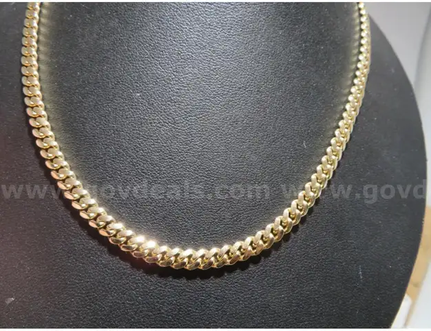 14K SOLID YELLOW GOLD CUBAN LINK NECKLACE 24&#x27; LONG 46.53 GRAMS