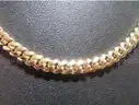 14K SOLID YELLOW GOLD CUBAN LINK NECKLACE 24&#x27; LONG 46.53 GRAMS