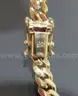 14K SOLID YELLOW GOLD CUBAN LINK NECKLACE 24&#x27; LONG 46.53 GRAMS