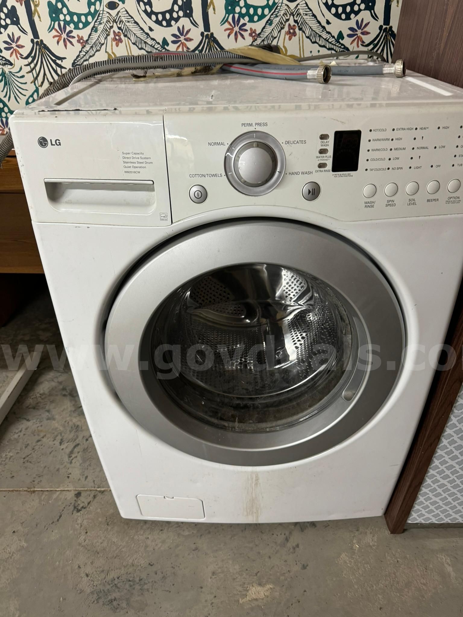 LG Washing Machine Read Description GovDeals   2801 789 1 