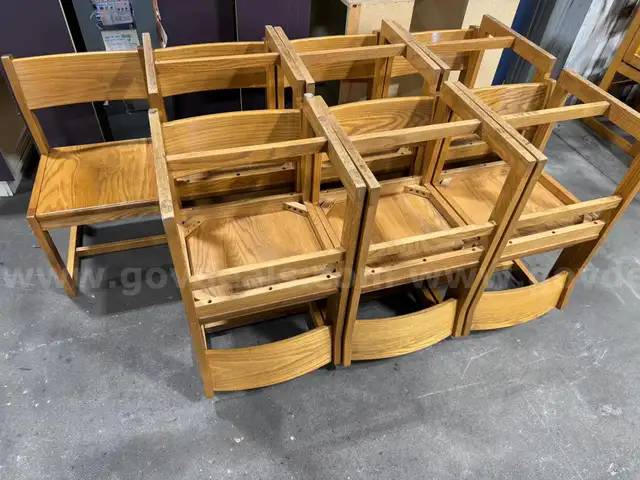 Wooden Chairs (Qty 13)