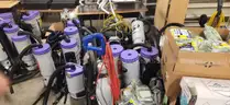 Lot of Commercial Backpack Vacuums & Accessories