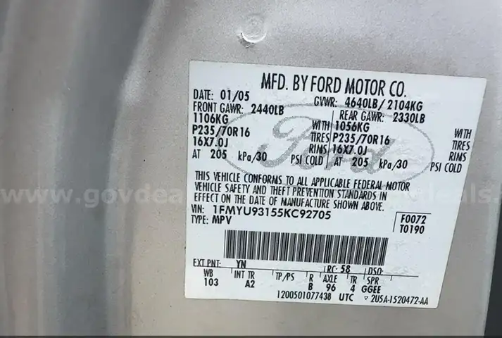 2005 Ford Escape