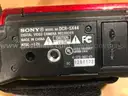 LOT OF 8 SONY HANDYCAM DCR-SX44 /RED W/BATT,CHARGER,CABLE'S